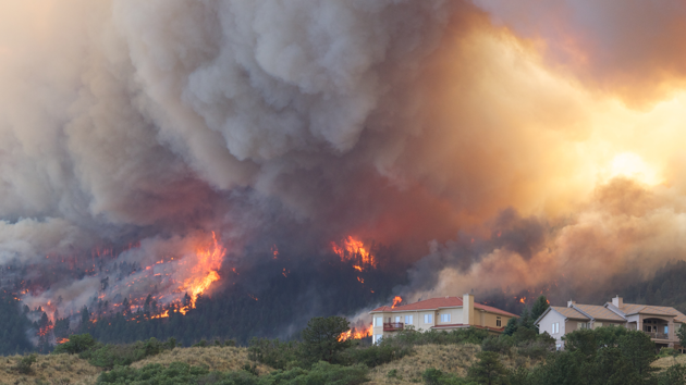 Wildfire Burning A House 