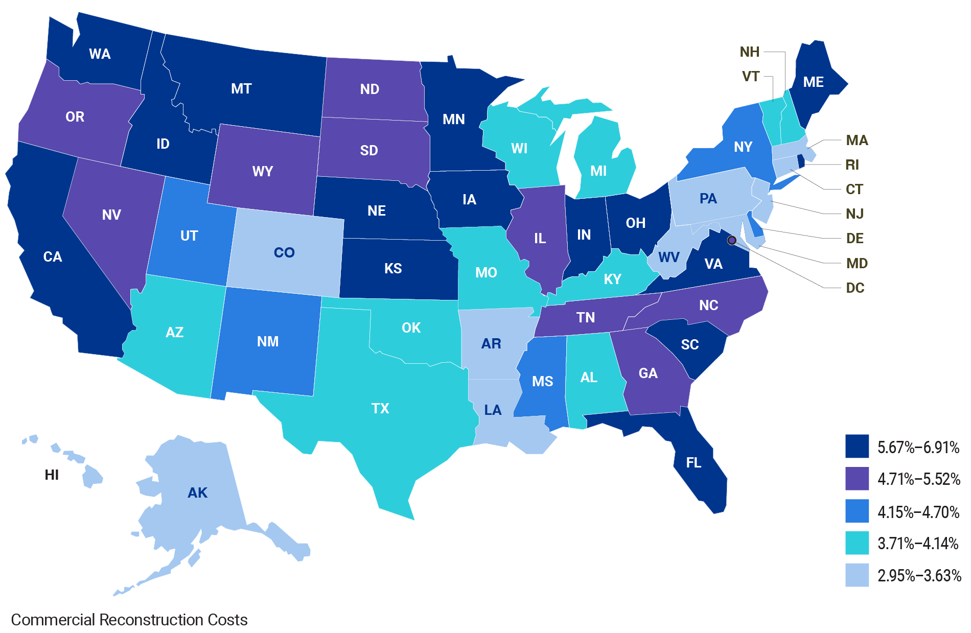 Q1 commercial reconstruction costs