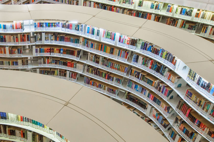 Aerial View Of Library 
