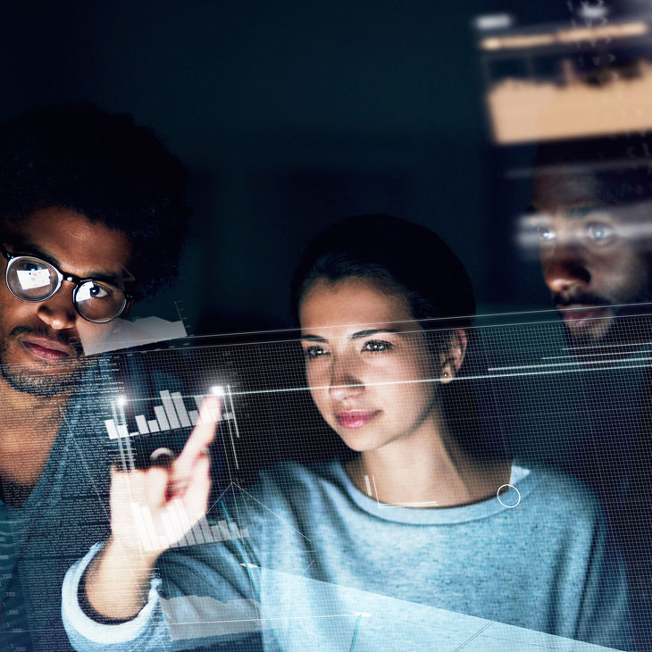 Woman Showing Employees Data 