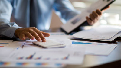 Person Working At Desk 