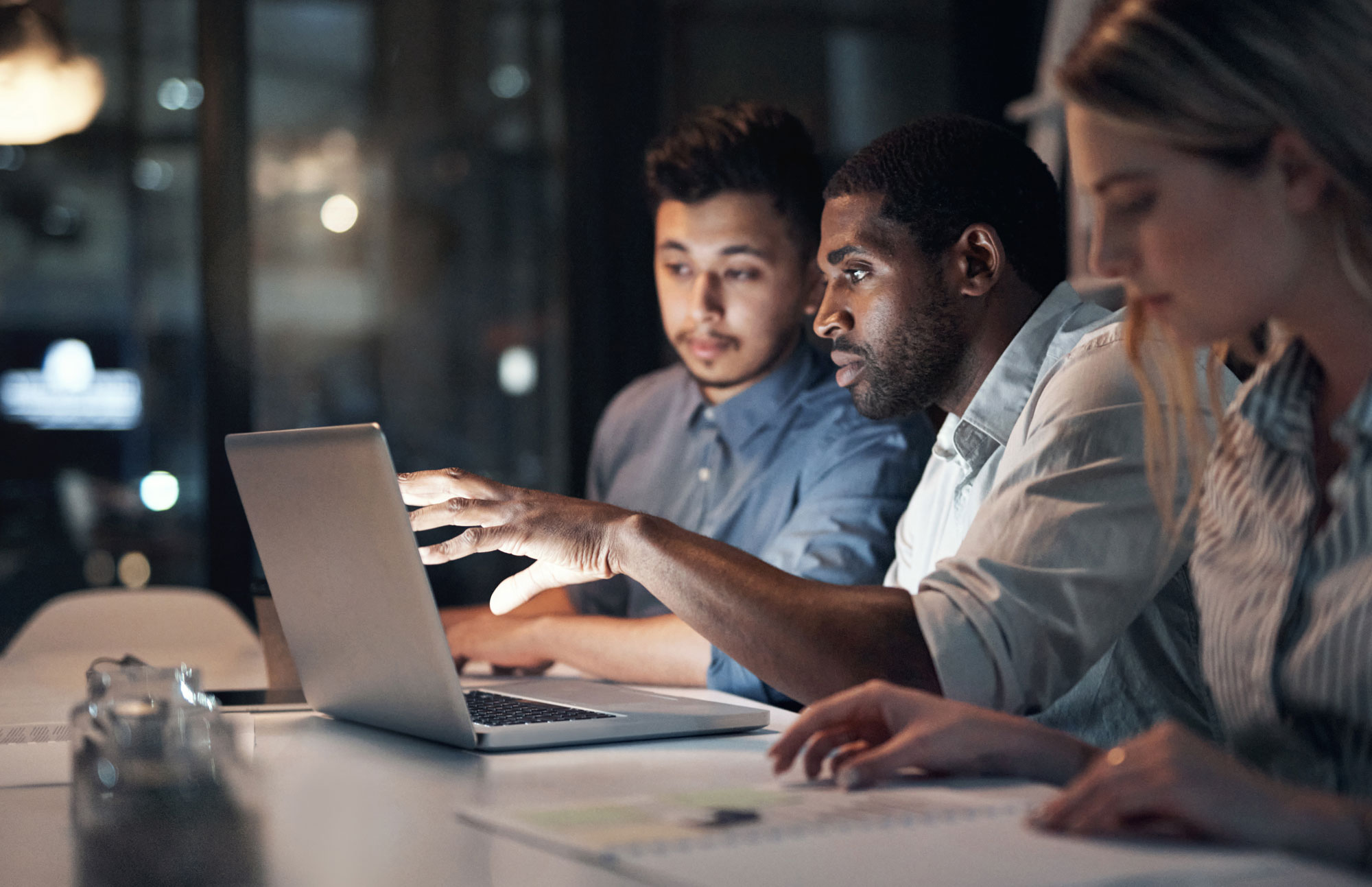 Colleagues Collaborating 