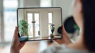 Measuring Interior Space On Tablet 