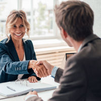 Shaking Hands In Office 