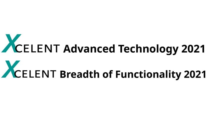 XCelent advanced technology and breadth of functionality awards