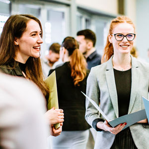 Student Group Discussing Opportunities 