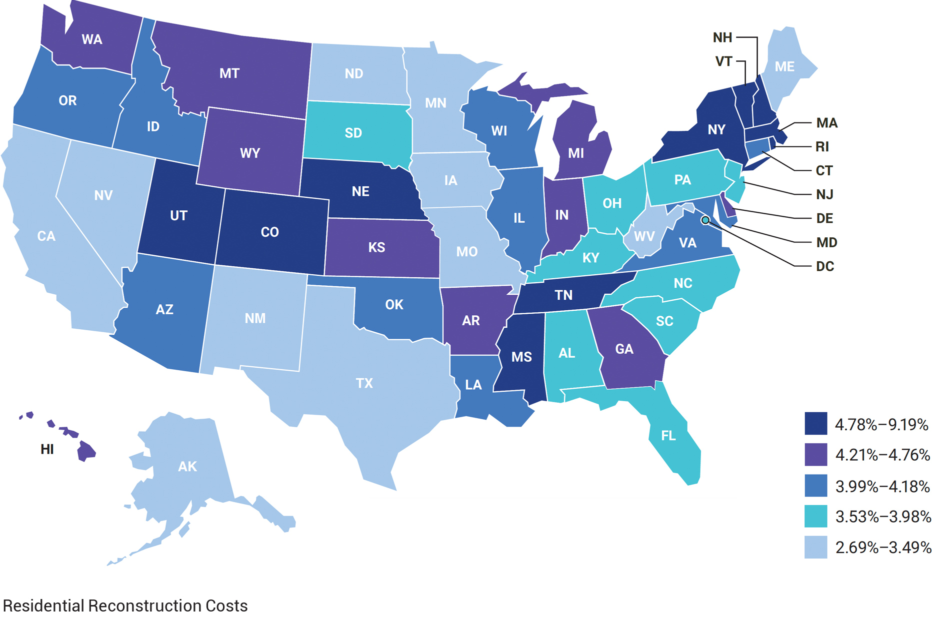 residential reconstruction costs q2 2024