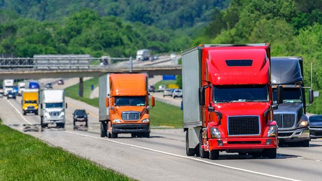 Highway With Commercial Trucks 1 