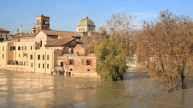 Flooding Of Italian Town 