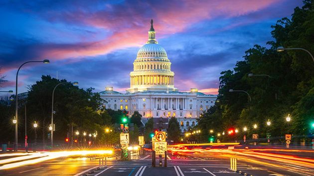 Dc Capitol Building At Night 