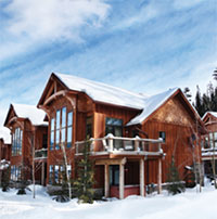 Chalet-style home house