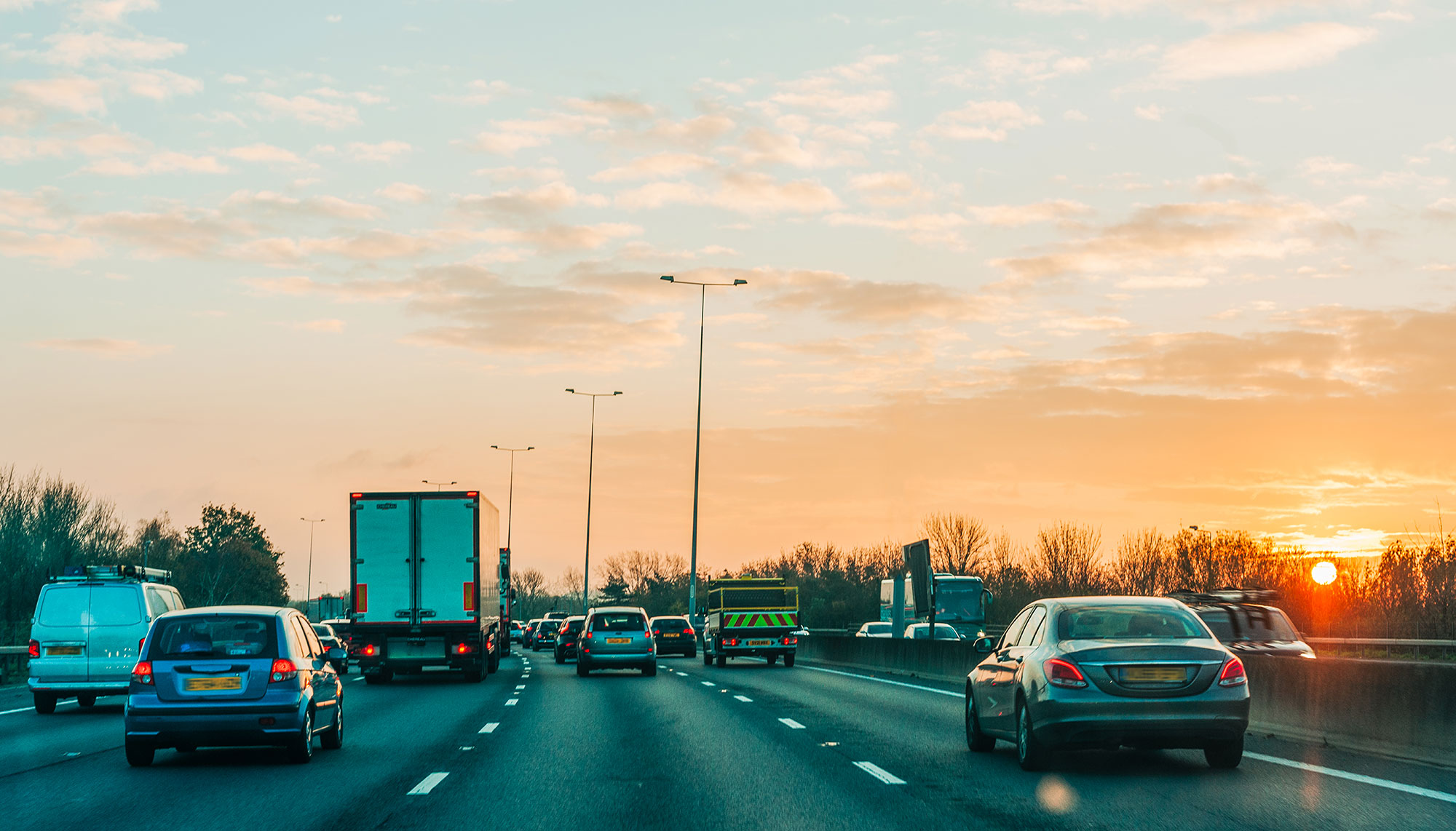 Vehicles On A Highway 