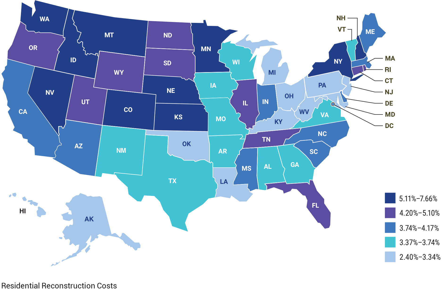 Residental reconstruction costs q4 2024