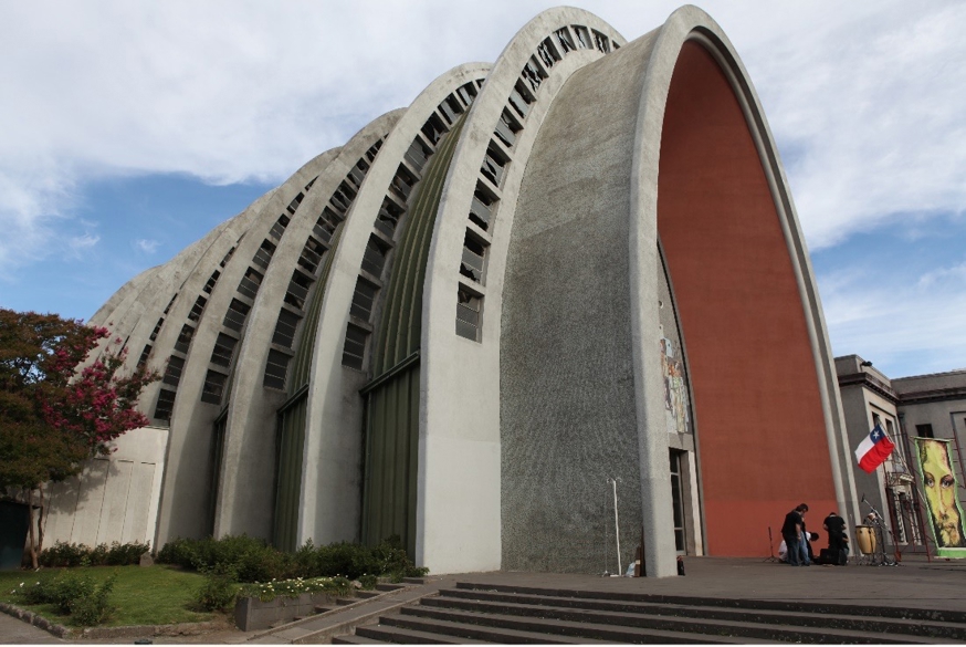 Chillan's rebuilt cathedral from the 1950s