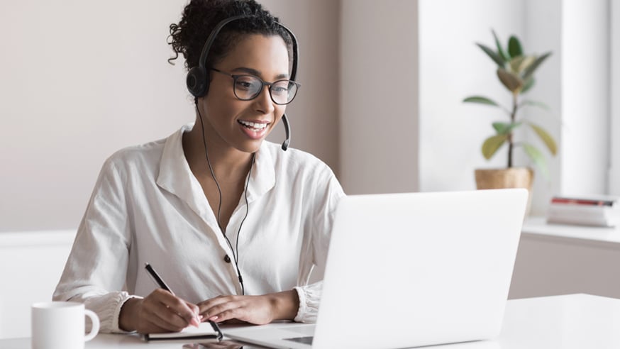 professional communicating