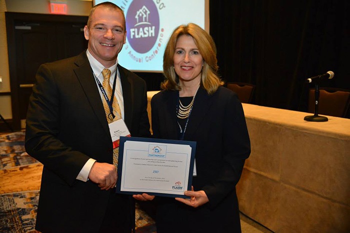 Robert Andrews with Leslie Chapman-Henderson